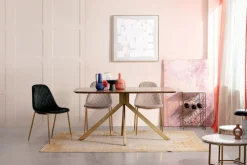 Discount Bizzotto SEDIA IN VELLUTO GRIGIO SCURO - TERRY