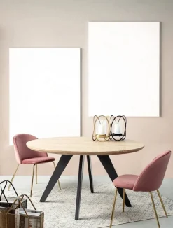 Outlet Bizzotto SEDIA IN VELLUTO ROSA - TANYA