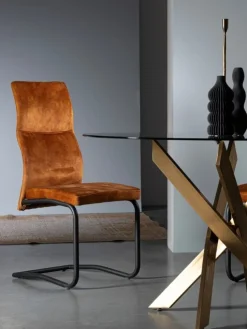 New Bizzotto SEDIA IN VELLUTO RUGGINE - THELMA