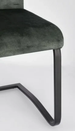 New Bizzotto SEDIA IN VELLUTO VERDE SCURO - KENNETH