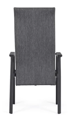 Bizzotto SEDIA RECLINABILE IN ALLUMINIO ANTRACITE JX55 - ETHAN