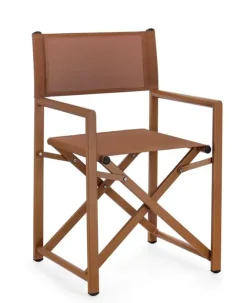 Best Bizzotto SEDIA REGISTA IN ALLUMINIO PECAN - TAYLOR