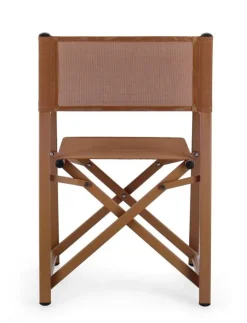 Best Bizzotto SEDIA REGISTA IN ALLUMINIO PECAN - TAYLOR