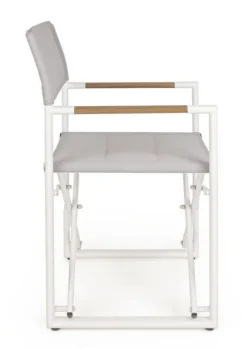 Sale Bizzotto SEDIA REGISTA IN ALLUMINIO PIEGHEVOLE BIANCO YK11 - LAGUN