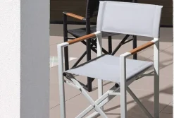 Sale Bizzotto SEDIA REGISTA IN ALLUMINIO PIEGHEVOLE BIANCO YK11 - LAGUN