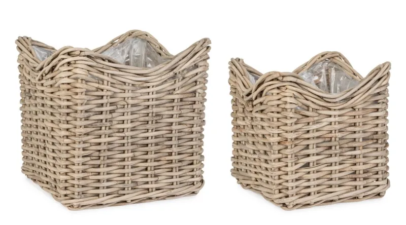 Hot Bizzotto SET2 CESTA HARIS QU GRIGIO