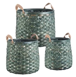 Outlet Bizzotto SET3 CESTA 2M LISETTE TO VERDE