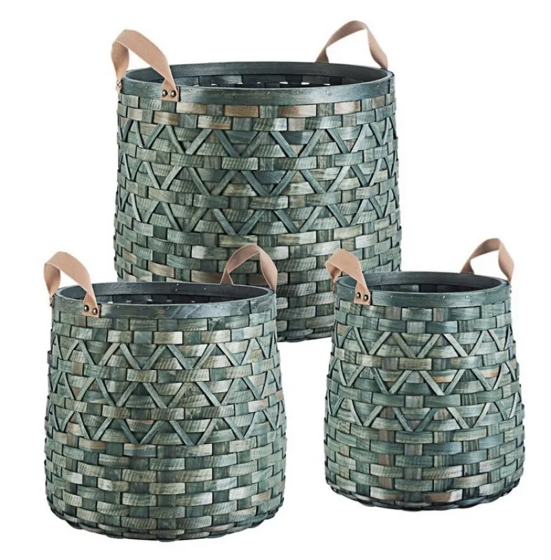 Outlet Bizzotto SET3 CESTA 2M LISETTE TO VERDE