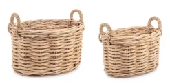 Outlet Bizzotto SET2 CESTA 2M MALANG OV NATURALE