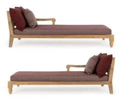 Clearance Bizzotto SET2 LOUNGE C-C BALI WINE - FSC