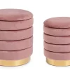 Online Bizzotto SET2 POUF CONTENITORE IN LEGNO ROSA ANTICO - DARINA