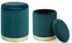 New Bizzotto SET2 POUF CONTENITORE NAVYUS - POLINA