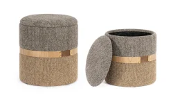 Sale Bizzotto SET2 POUF CONTENITORE TANYA SAVANA
