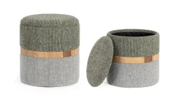 Online Bizzotto SET2 POUF CONTENITORE TANYA FOG