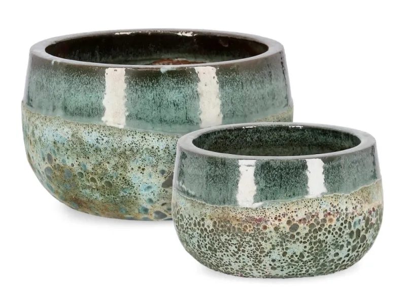 Best Bizzotto SET2 P.VASO DUYEN CIOTOLA VERDE GIADA