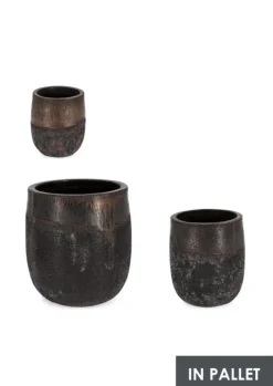 Best Bizzotto SET3 P.VASO DUYEN TONDO ALTO RUSTY