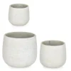 Discount Bizzotto SET3 P.VASO EMEI BASSO BEIGE