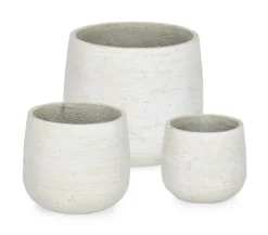Discount Bizzotto SET3 P.VASO EMEI BASSO BEIGE
