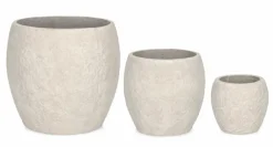 Hot Bizzotto SET3 P.VASO MEILI BOMBATO BEIGE
