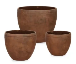 New Bizzotto SET3 P.VASO MEILI TONDO ALTO RUSTY