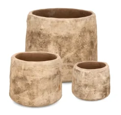 Online Bizzotto SET3 P.VASO MINH BASSO TERRACOTTA BRUNIT