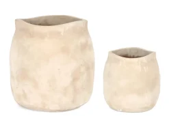 Best Bizzotto SET2 P.VASO MINH SAGOMATO TERRACOT CHIAR