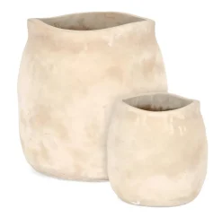 Best Bizzotto SET2 P.VASO MINH SAGOMATO TERRACOT CHIAR