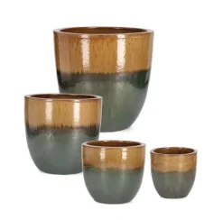 Discount Bizzotto SET3 P.VASO THRAN MELANGE OCRA