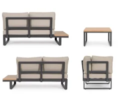 Outlet Bizzotto SET SALOTTO ANG. C-C ZELMAR ANTR. YK13