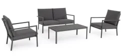 Hot Bizzotto SET4 SALOTTO C-C KONNOR ANTRACITE CX23