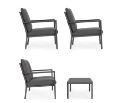 Hot Bizzotto SET4 SALOTTO C-C KONNOR ANTRACITE CX23