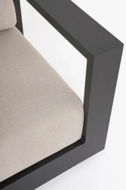 Outlet Bizzotto SET4 SALOTTO C-C MOSES ANTRACITE YK13