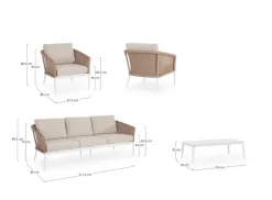 Bizzotto SET4 SALOTTO C-C OCEANA VAPOR YK15