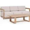 Outlet Bizzotto SET4 SALOTTO IN ALLUMINIO NATURALE- THESEUS
