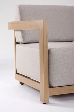 Outlet Bizzotto SET4 SALOTTO IN ALLUMINIO NATURALE- THESEUS