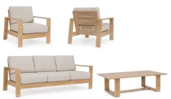 Hot Bizzotto SET4 SALOTTO IN ALLUMINIO NATURALE- BALTIC