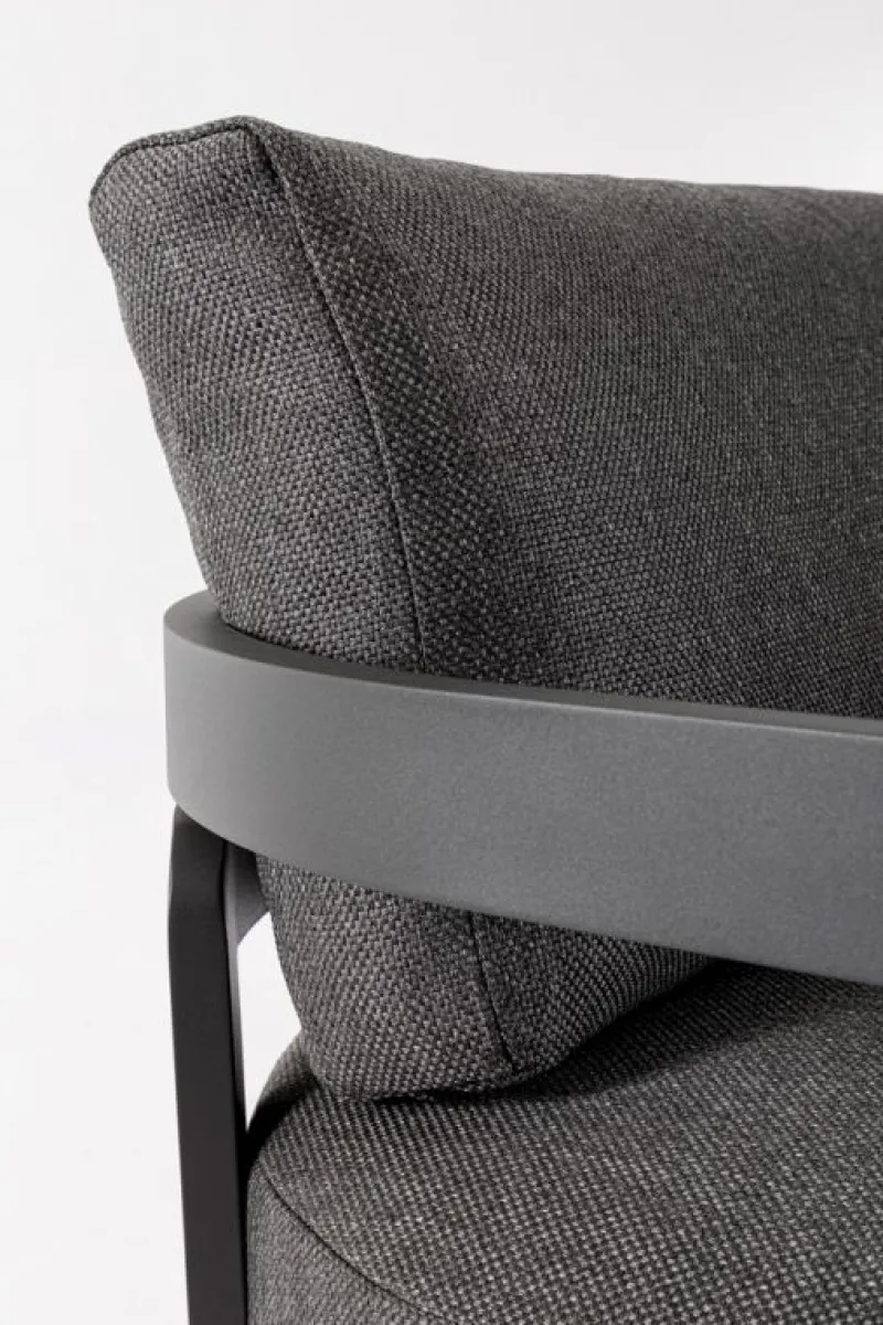 Best Bizzotto SET4 SALOTTO IN CORDA PER ESTERNO ANTRACITE WG21 - PRESLEY