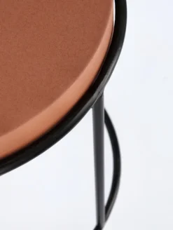 Hot Bizzotto SET2 TAVOLINI IN ACCIAIO BEIGE TERRACOTTA - KETAKI