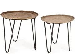 Hot Bizzotto SET2 TAVOLINI IN ALLUMINIO X73 - AMIRA