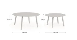 Hot Bizzotto SET2 TAVOLINI IN CORDA MOON WG24 - AMINTA