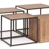 Clearance Bizzotto SET4 TAVOLINI IN LEGNO - JANAK