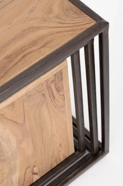 Clearance Bizzotto SET4 TAVOLINI IN LEGNO - JANAK