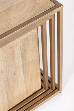 Online Bizzotto SET4 TAVOLINI IN LEGNO - JAIDEV