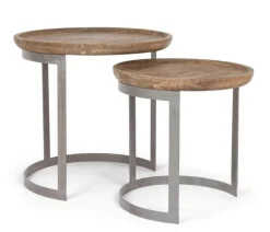 Discount Bizzotto SET2 TAVOLINI IN LEGNO - NARVIK