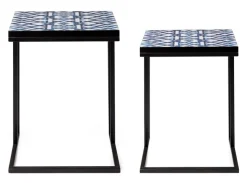 Clearance Bizzotto SET2 TAVOLINI IN METALLO - NEAPOLIS