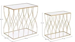 Sale Bizzotto SET2 TAVOLINI IN METALLO J19 - ELENOR
