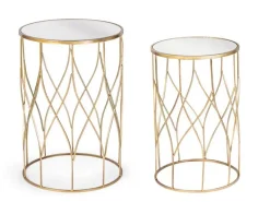 New Bizzotto SET2 TAVOLINI IN METALLO J15 - ELENOR