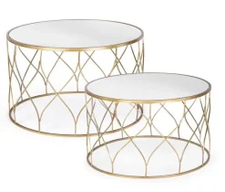 Bizzotto SET2 TAVOLINI IN METALLO J17 - ELENOR