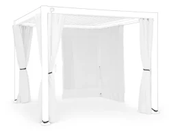 Bizzotto SET4 TELI LAT+ZANZ PERGOLA OCEAN 3X3 BIA