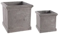 Online Bizzotto SET2 VASO CEMENT QU GRIGIO